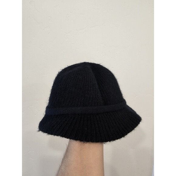 Aris Accessories - Vintage ARIS Made In USA Acrylic Blend Black Winter Hat Brimmed